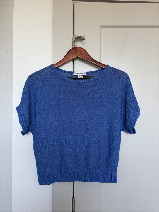 Tommy Bahama Tops - TOMMY BAHAMA CEDAR LINEN SWEATER BLUE WOMEN'S XS